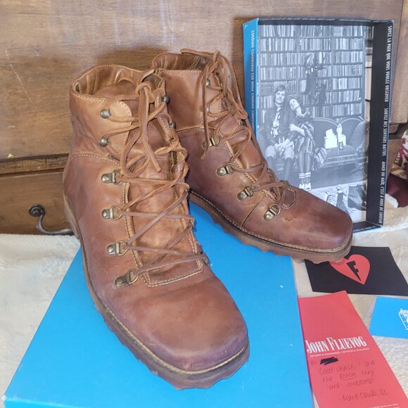 John Fluevog Men's 760 Turbo Brohlin 2014 Size 11 Ankle Boots - Picture 3 of 17